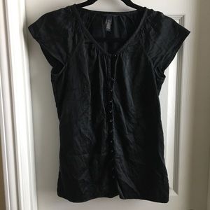 Banana Republic Silk Blend Button Down Blouse